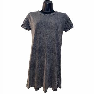 RVCA Grey Acid Wash Open Back Dress Size XS